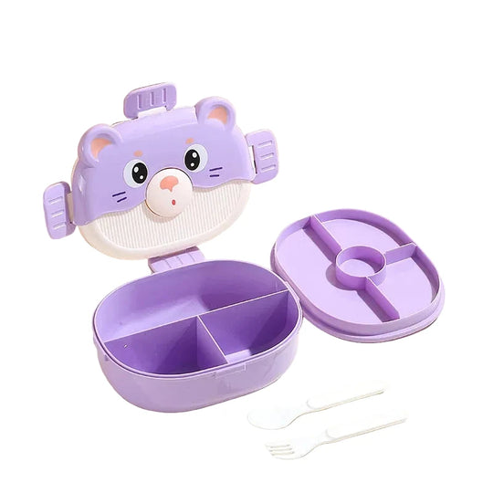 Unisex Bento-lunsjboks med Dyremotiv og Flere Rom 0