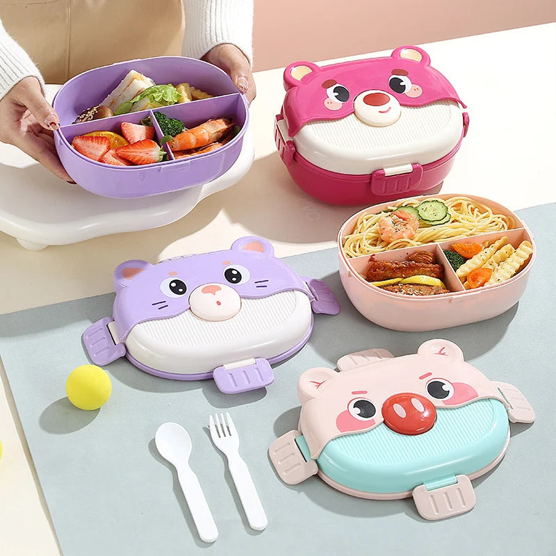 Unisex Bento-lunsjboks med Dyremotiv og Flere Rom 1