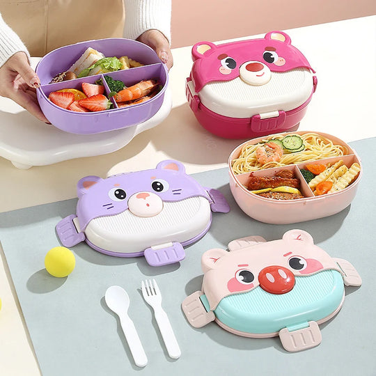 Unisex Bento-lunsjboks med Dyremotiv og Flere Rom 1