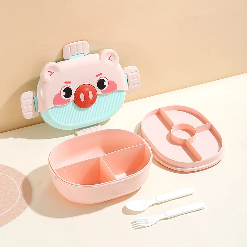 Unisex Bento-lunsjboks med Dyremotiv og Flere Rom 3