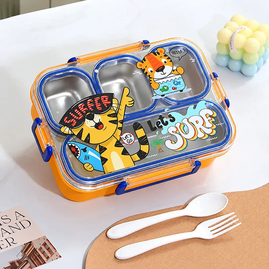Unisex Bento-lunsjboks med Tegneserietema og Flere Rom 7