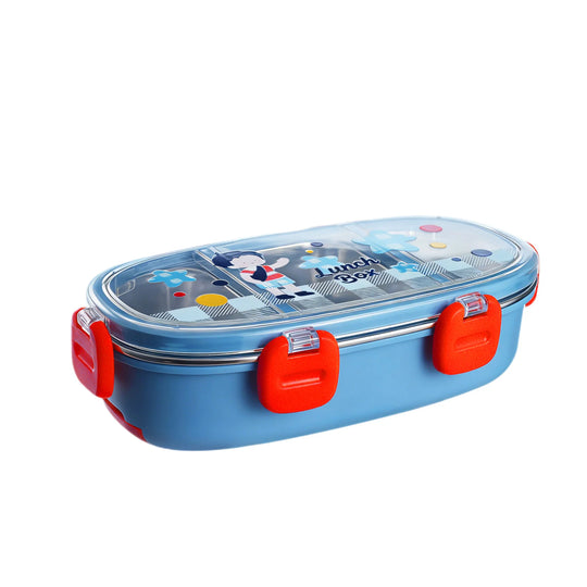 Unisex Bento-lunsjboks med flere rom og bærbart design 5