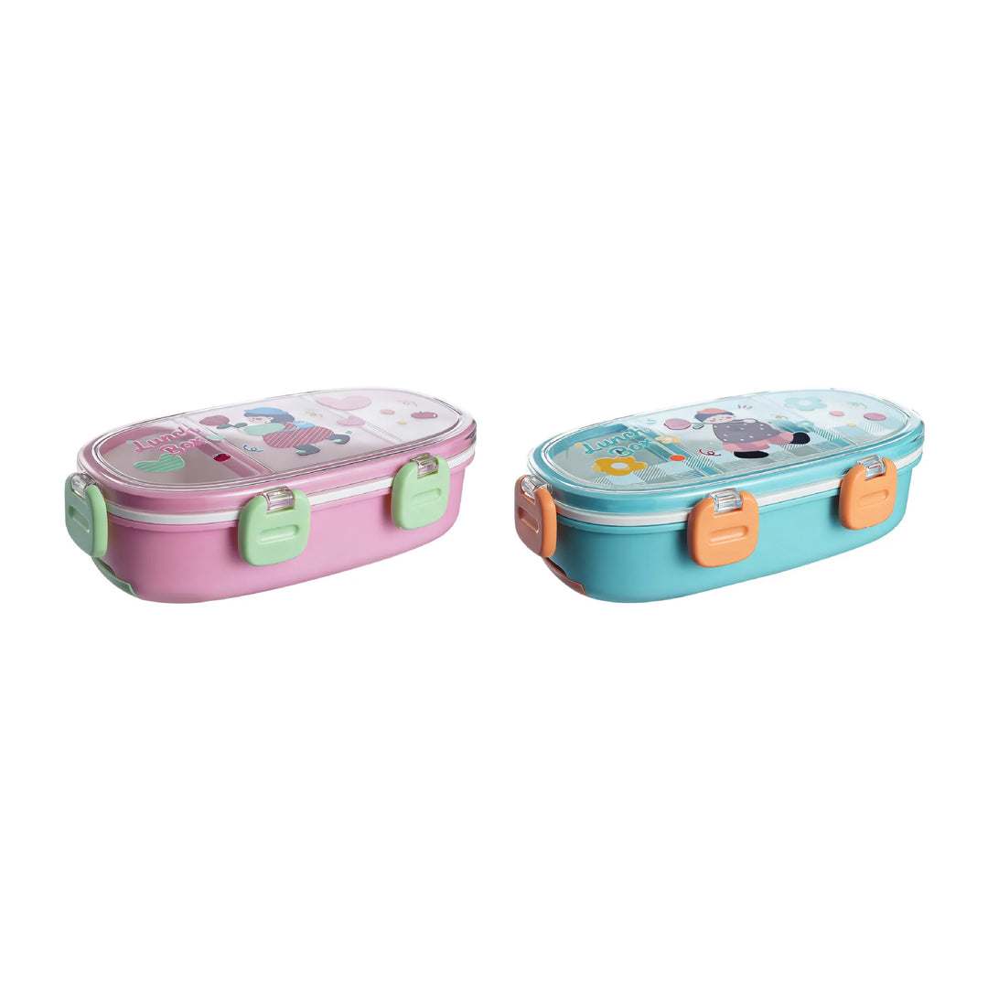 Unisex Bento-lunsjboks med flere rom og bærbart design 7