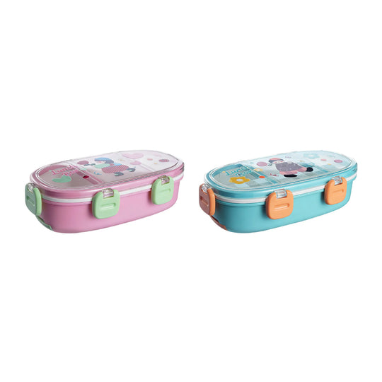 Unisex Bento-lunsjboks med flere rom og bærbart design 7