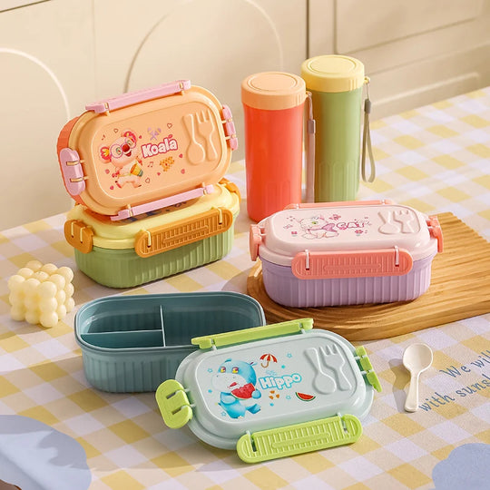 Unisex Bento-lunsjboks med karaktertema og flere rom 1