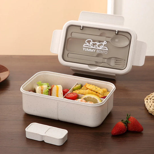 Unisex Bento-lunsjboks med lufttett forsegling og flerromsdesign 1