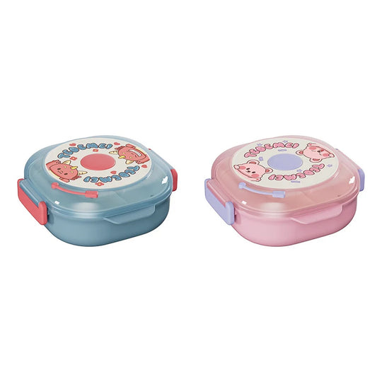 Unisex Bento-matboks med Flere Seksjoner og Lekent Design 0