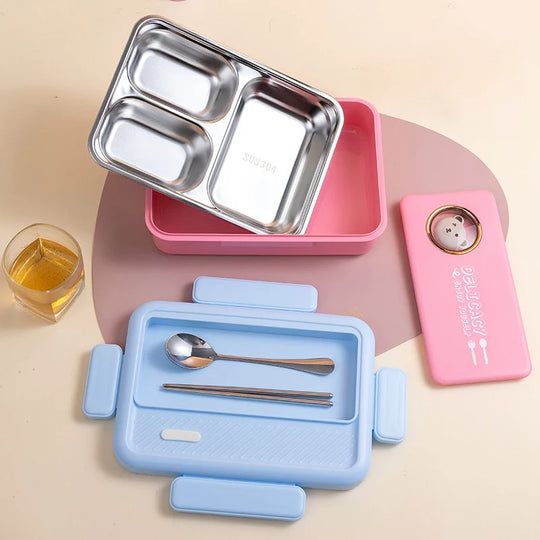 Unisex Bento-matboks med flere rom og lekent dyredesign 2