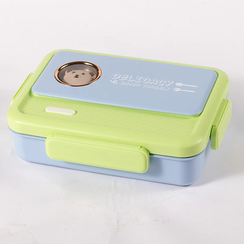 Unisex Bento-matboks med flere rom og lekent dyredesign 5