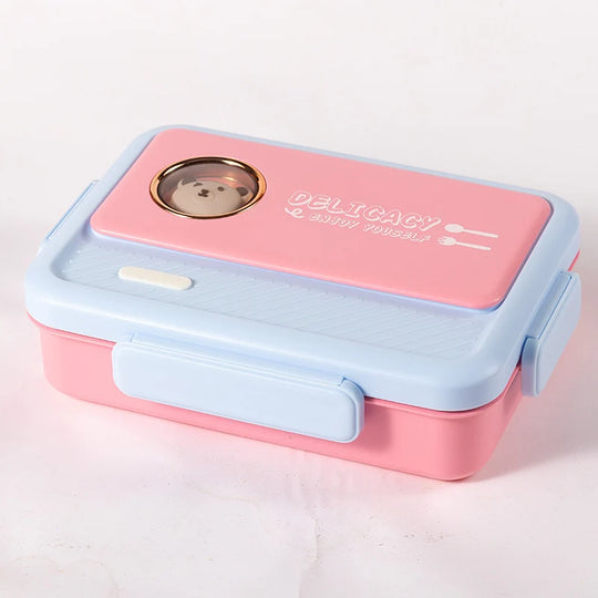 Unisex Bento-matboks med flere rom og lekent dyredesign 8