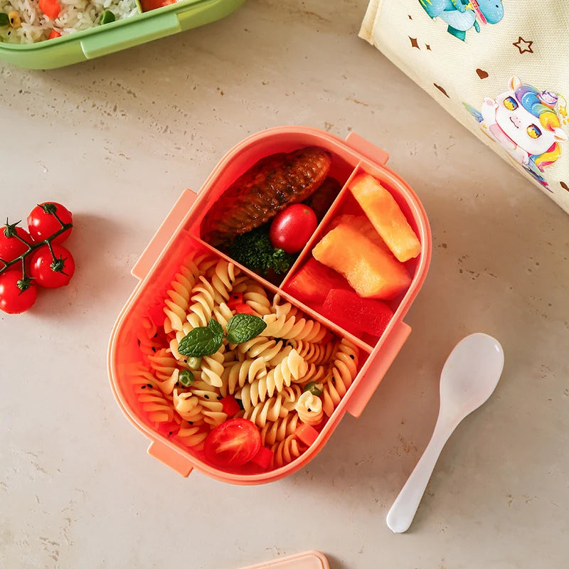 Unisex Bentoboks med flere seksjoner for måltidsforberedelse 0
