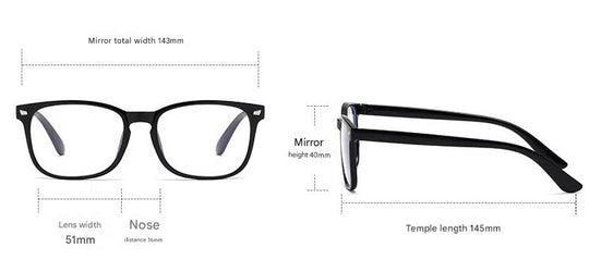 Unisex Blålysbriller for Skjermbruk Stilige Briller 8