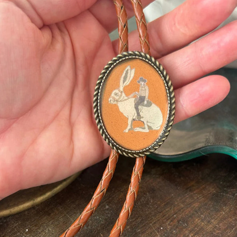 Unisex Bolo Tie med Frosk og Banjo Design 12