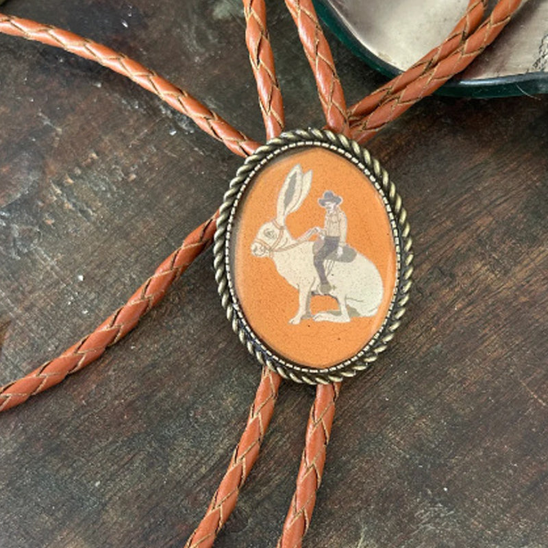 Unisex Bolo Tie med Frosk og Banjo Design 4