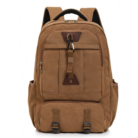 Unisex Canvas Ryggsekk Vintage Stil 2