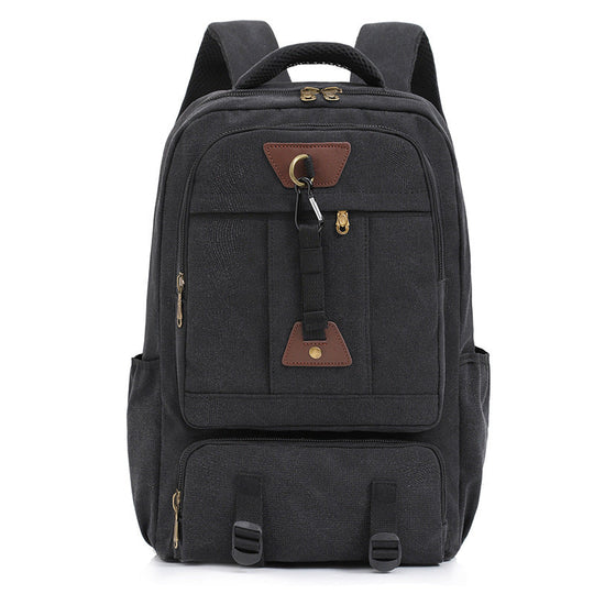 Unisex Canvas Ryggsekk Vintage Stil 3