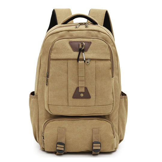 Unisex Canvas Ryggsekk Vintage Stil 4