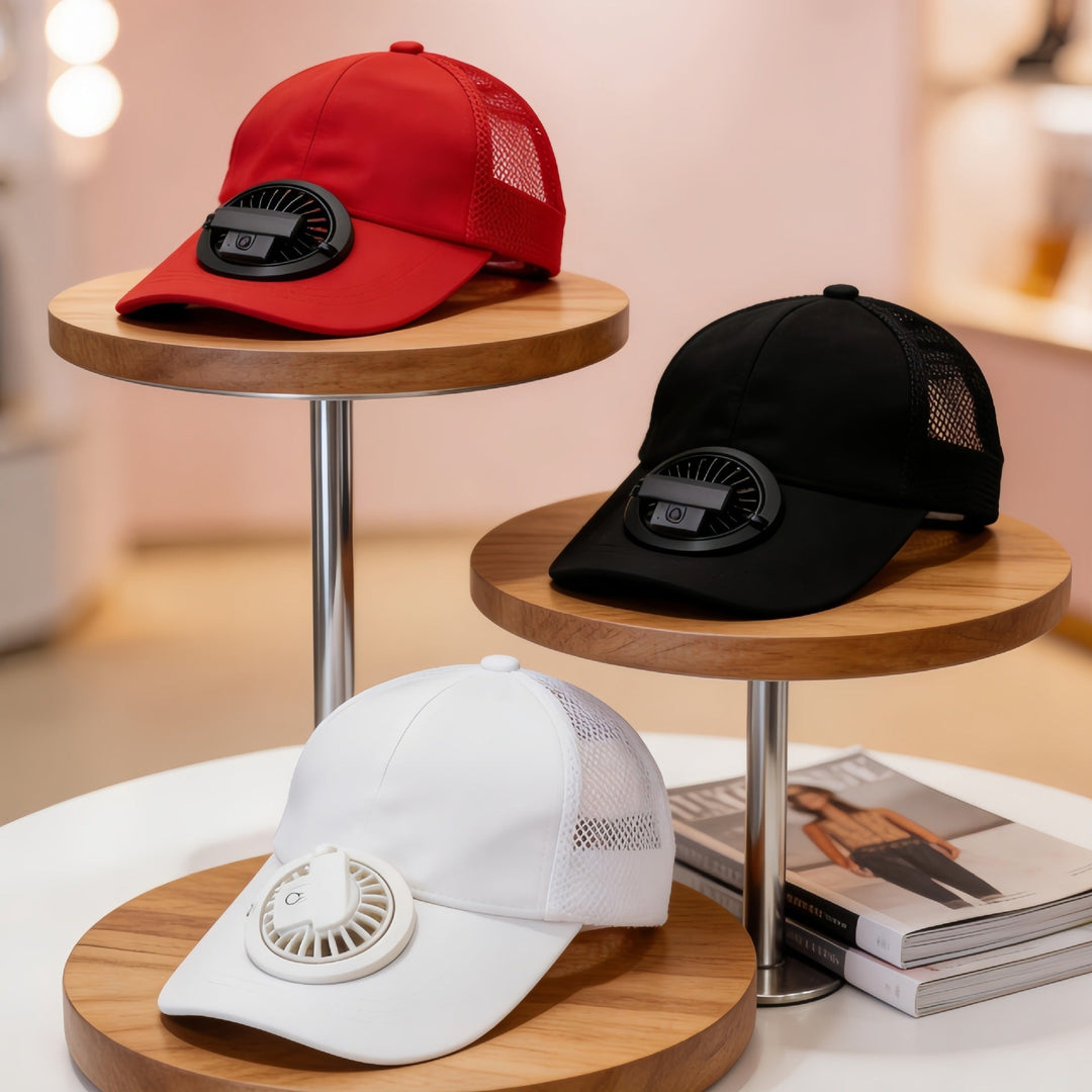 Unisex Caps med Integrert Vifte Trendy Design 2