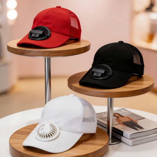 Unisex Caps med Integrert Vifte Trendy Design 2