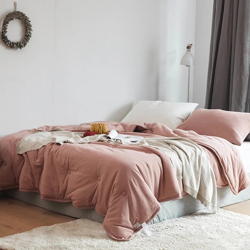 Unisex Dyne Vendbar med Prikkete Tufting for Året Rundt Komfort 8