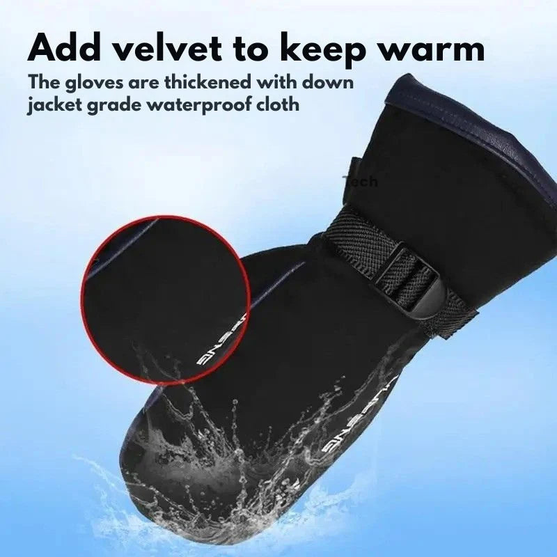 Unisex Elektriske Hansker Dobbeltsidig Oppvarming Vanntett Design 3