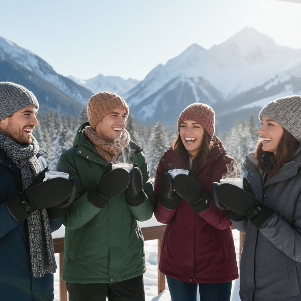 Unisex Elektriske Oppvarmede Hansker for Utendørs Aktiviteter 4