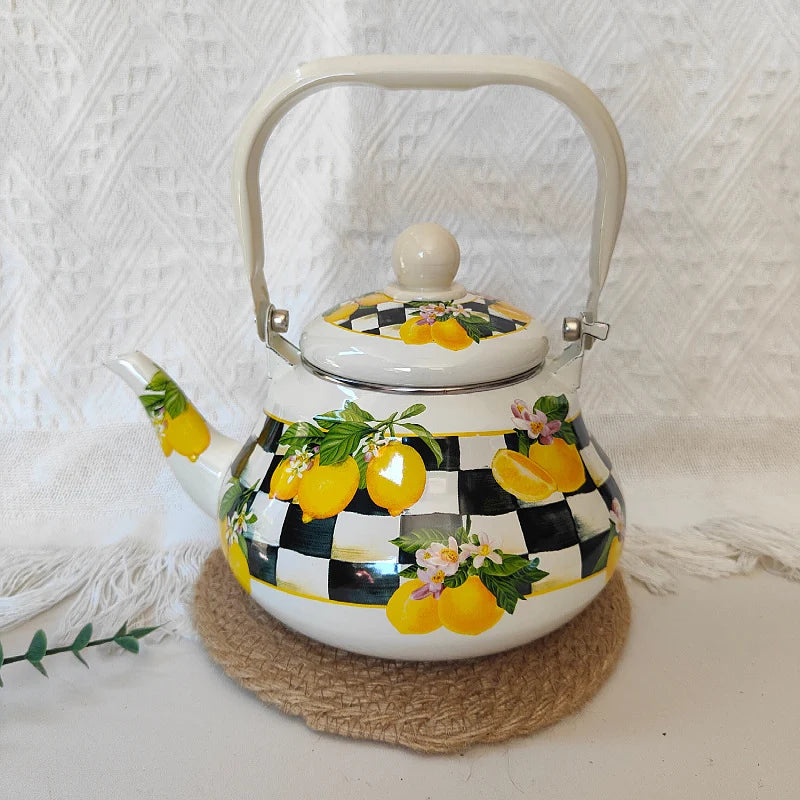 Unisex Emaljert Kanne Rustfritt Stål Klassisk Design 4