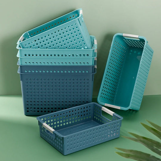 Unisex Flat Oppbevaringsboks med Perforert Sidevegg og Gripehull 2