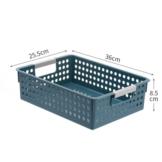 Unisex Flat Oppbevaringsboks med Perforert Sidevegg og Gripehull 7