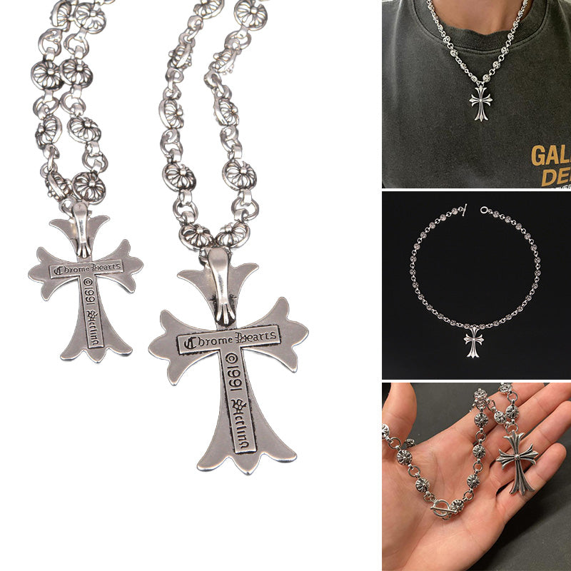Unisex Gotisk Kors Anheng Halskjede 5