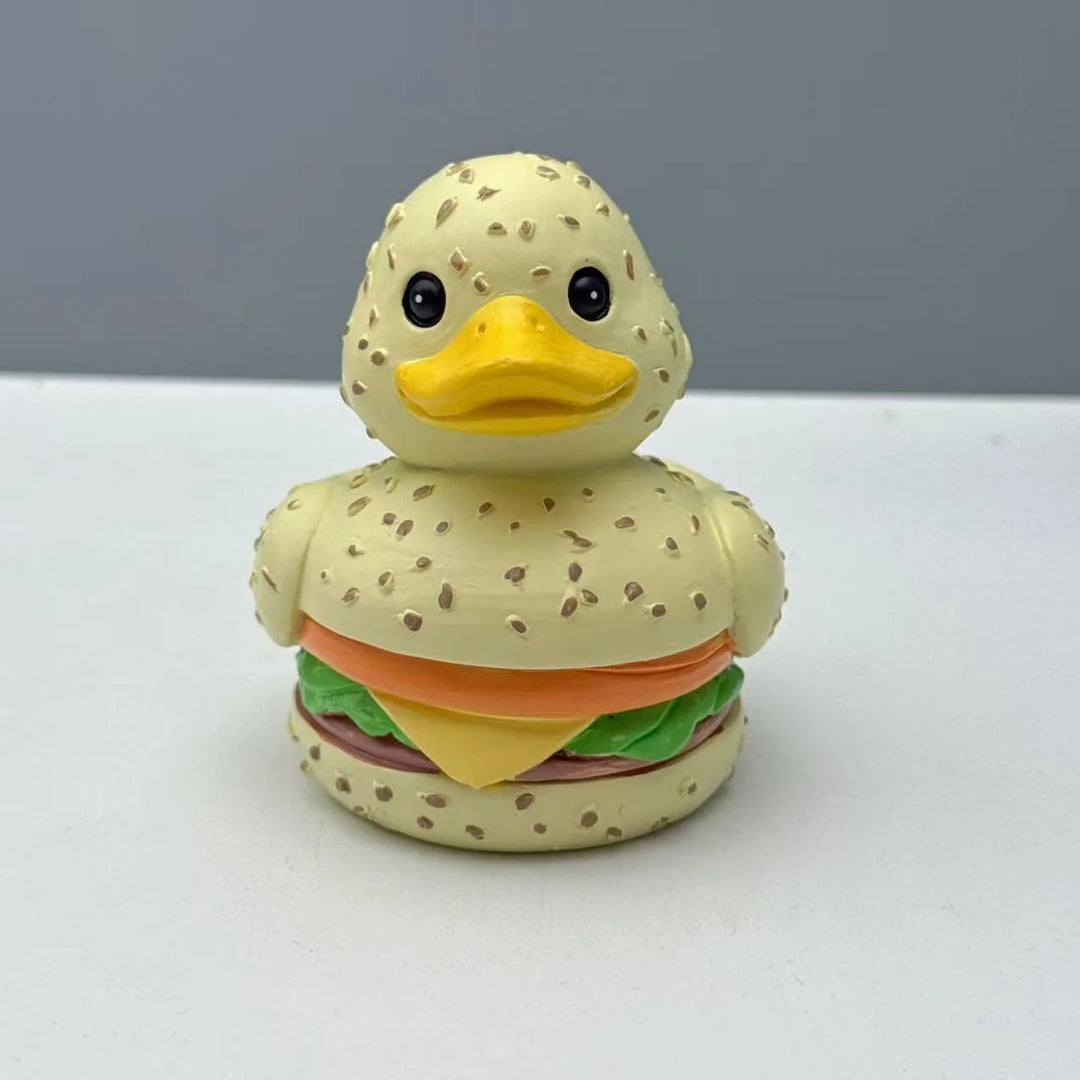 Unisex Gummiand med Hamburgerdesign Leken Badeleketøy 1