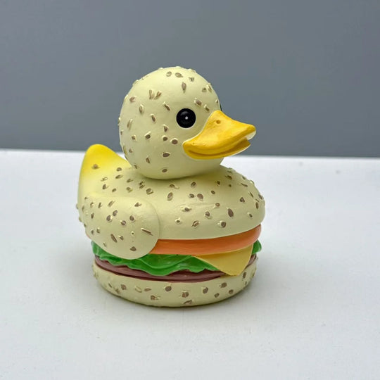 Unisex Gummiand med Hamburgerdesign Leken Badeleketøy 2