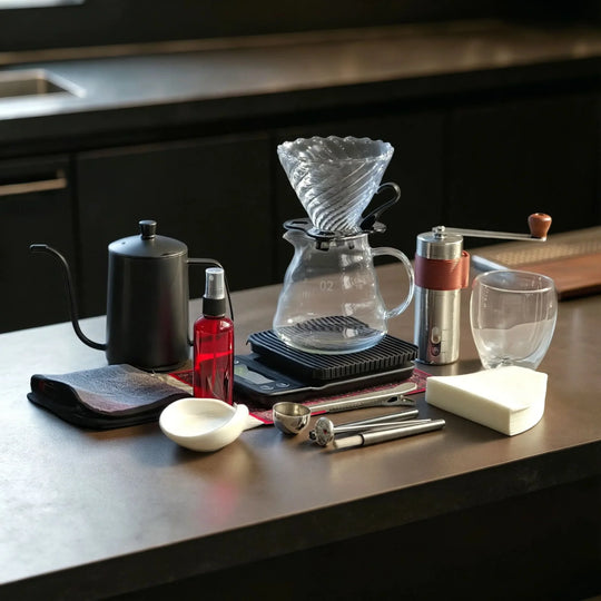 Unisex Håndbrygget Kaffesett Komplett for Reise og Hverdag 9