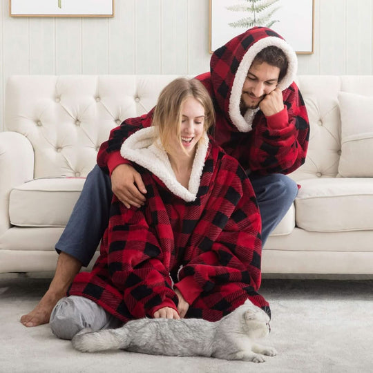 Unisex Hettegenser med Stor Hette og Romslig Lomme 4