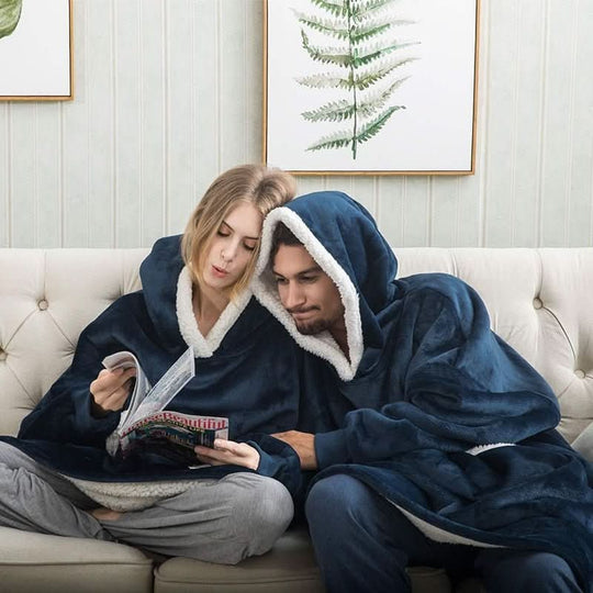 Unisex Hettegenser med Stor Hette og Romslig Lomme 5