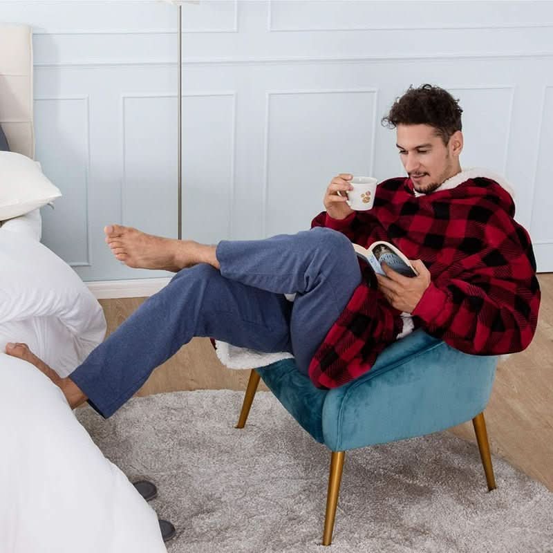 Unisex Hettegenser med Stor Hette og Romslig Lomme 6