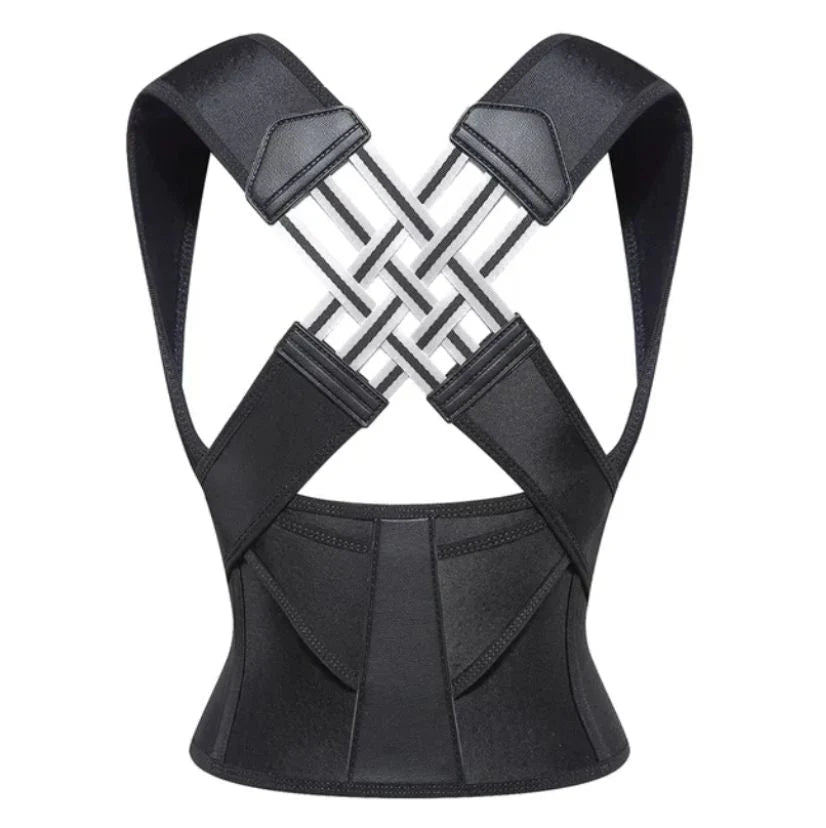 Unisex Holdningskorrigeringsbelte med Dobbeltkryssdesign for Rygg og Skuldre 0