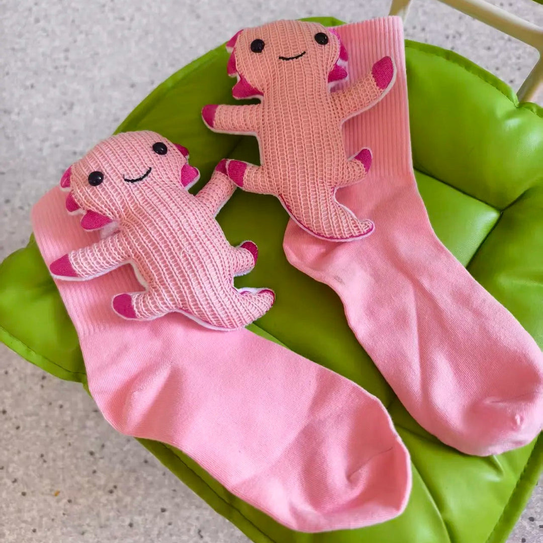 Unisex Hussokker med 3D Dyreaksent Fluffy Komfort 11