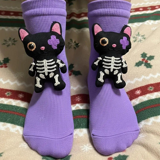 Unisex Hussokker med 3D Dyreaksent Fluffy Komfort 13