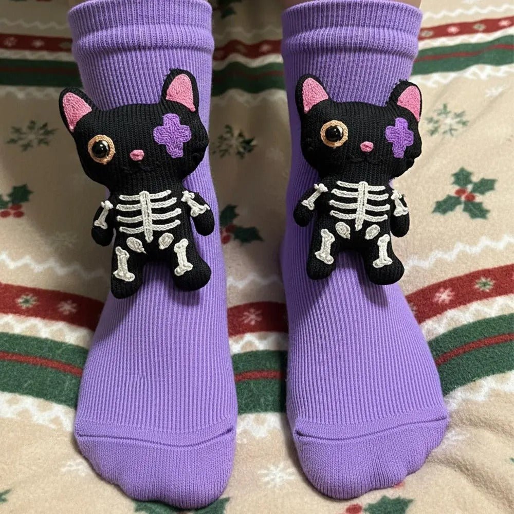 Unisex Hussokker med 3D Dyreaksent Fluffy Komfort 2