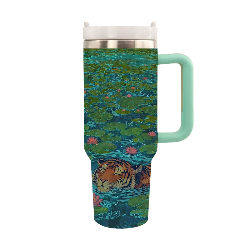 Unisex Isolert Drikkekopp med Tigerdesign 0