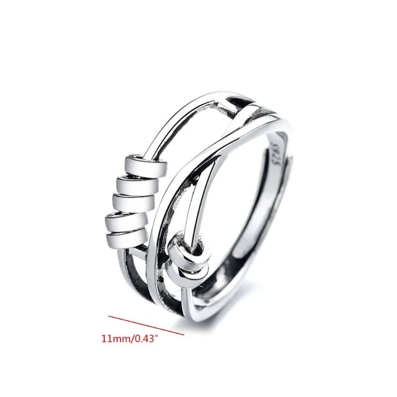 Unisex Justerbar Ring med Spinnerelement 3