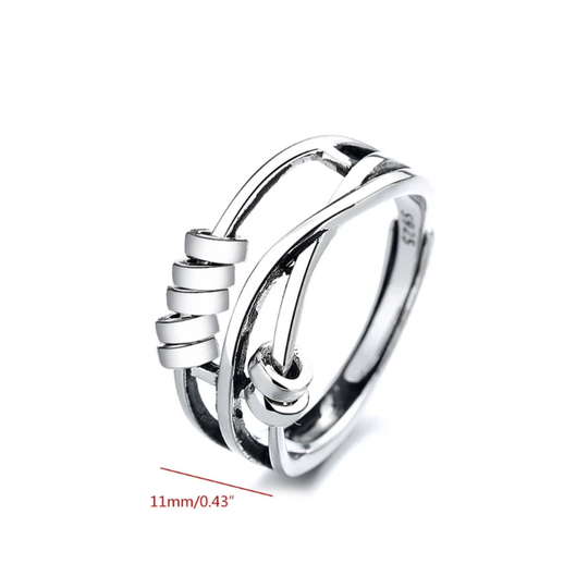 Unisex Justerbar Ring med Spinnerelement 3