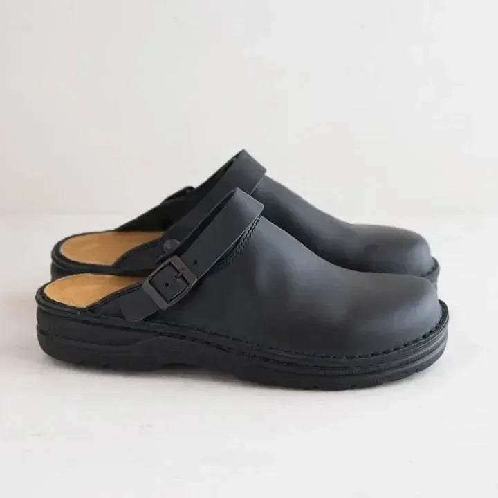 Unisex Klomper Suede Slip-On med Justerbar Spenne 3