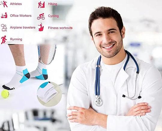 Unisex Kompresjonssokker for Optimal Komfort og Støtte 3