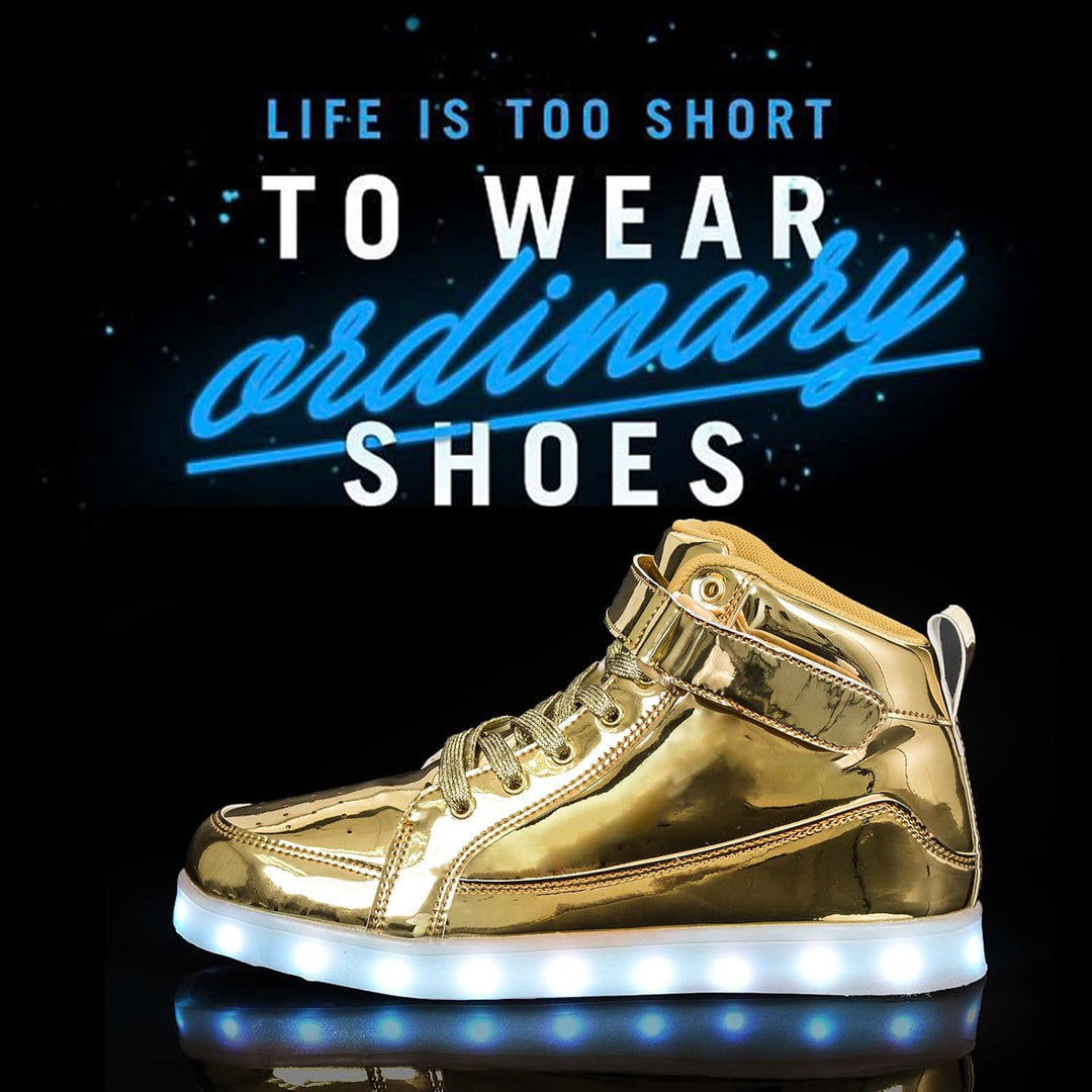 Unisex LED Sneakers Med Oppladbar Belysning 7