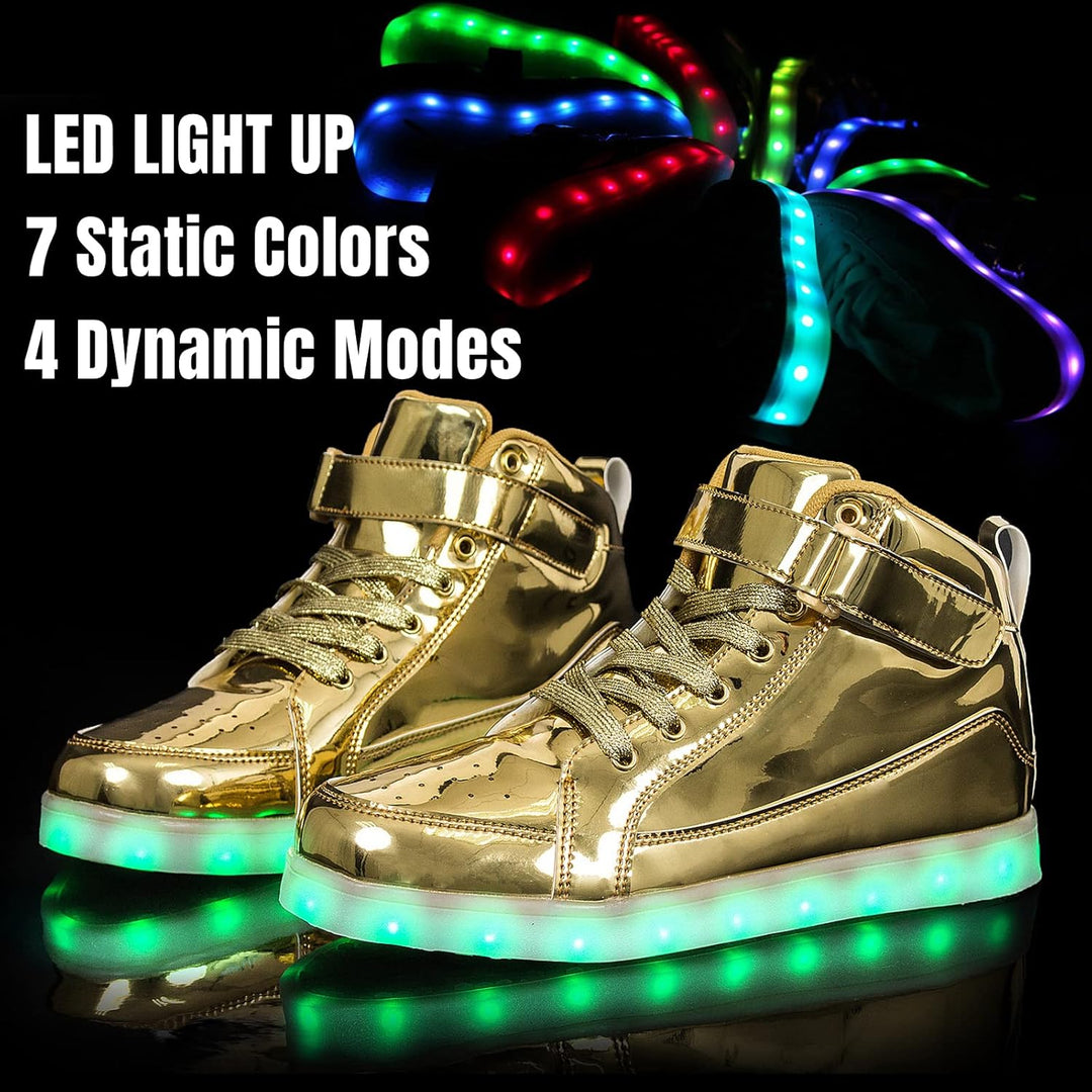 Unisex LED Sneakers Med Oppladbar Belysning 8