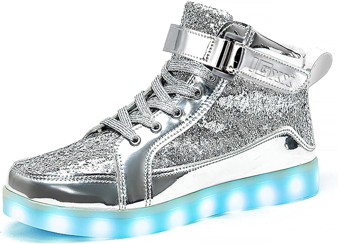 Unisex LED Sneakers Med Oppladbar Belysning 9