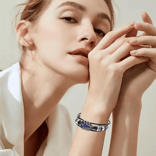 Unisex Lærarmbånd med Gitarinspirert Design 2