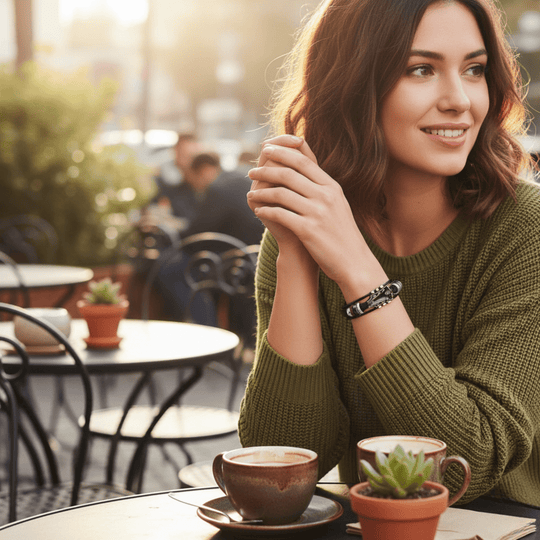 Unisex Lærarmbånd med Gitarinspirert Design 3